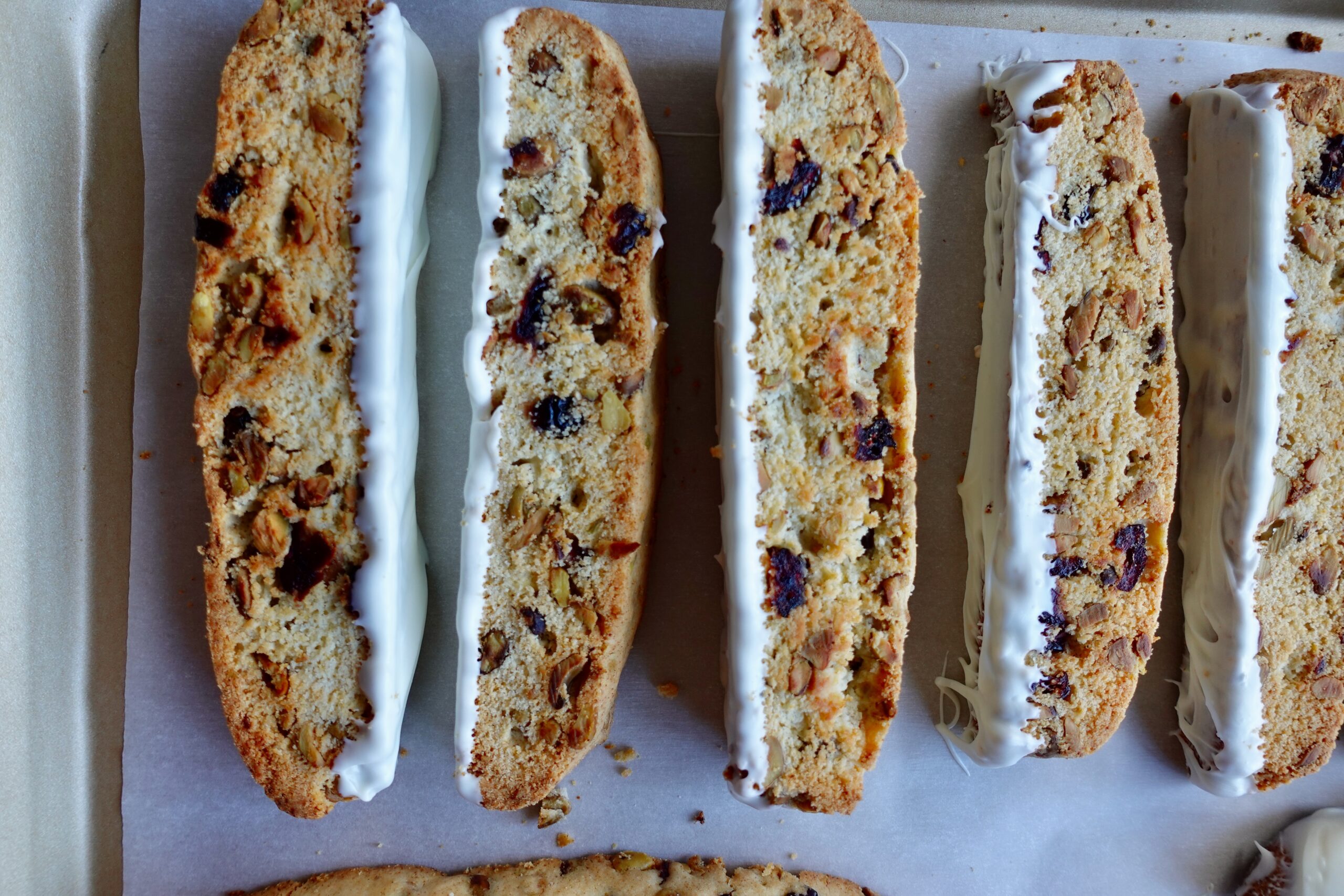 Cranberry Pistachio Biscotti